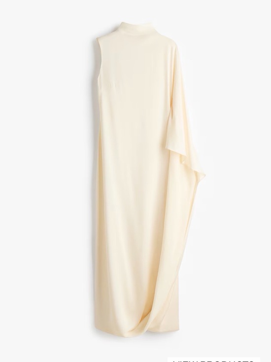 Stella McCartney Dresses & Skirts - Stella McCartney x H&M One-Shoulder Cream Evening Gown